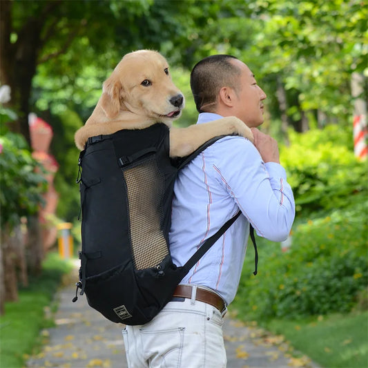 Travel Riding Driving Pet Carrier Backpack Carring Supplies for Medium Large Dogs Camouflage Big Dog Bags Samoyed Labrador Corgi