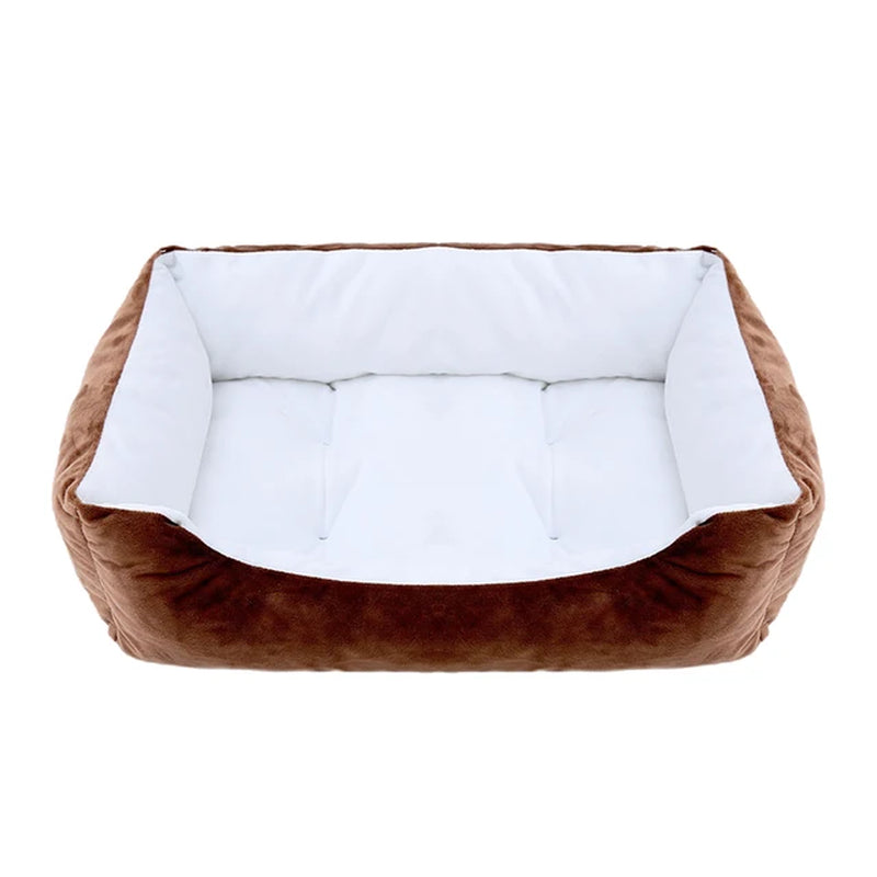 Bed for Dog Cat Pet Square Plush Kennel Medium Small Dog Sofa Bed Cushion Pet Calming Dog Bed House Pet Supplies Accessories